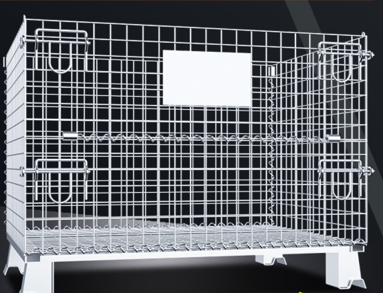 仓储笼折叠铁框镀锌铁筐网格周转箱蝴蝶笼仓库笼货架储物笼