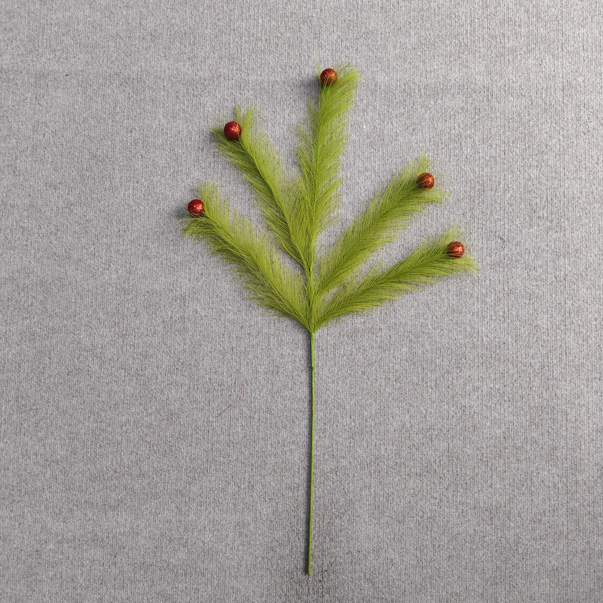 Ventas transfronterizas de caña frutas rojas Pampas hierba árbol de Navidad bolas de hadas decoración para el hogar colgar accesorios adornos