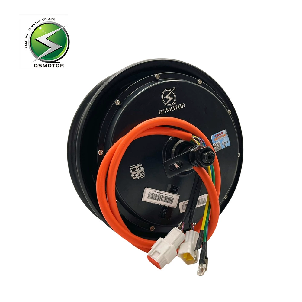 Оптический мотор‑колесо (QSMOTOR) 2000W45H 10″, двойной Холл, дисковый тормоз, 48–72В