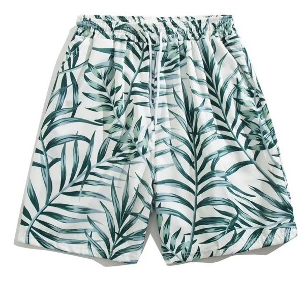 Pantaloncini da mare uomo stampati con taglio dritto estivi_voghion.com