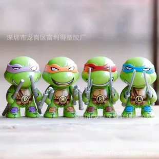 Cute Q version 4 Ninja Turtle Creative Car Ornaments Car Decorations Interior Small Ornaments