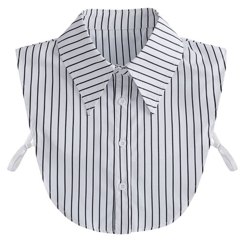 White stripes false took children took decorated sweater shirt collar shirt collar multi-function 