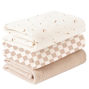 Cross-Border Hot-Selling Baby Blanket Gauze Cotton Newborn Swaddling Wrap Four-Season Bath Towel Wrap to Prevent Startling Baby