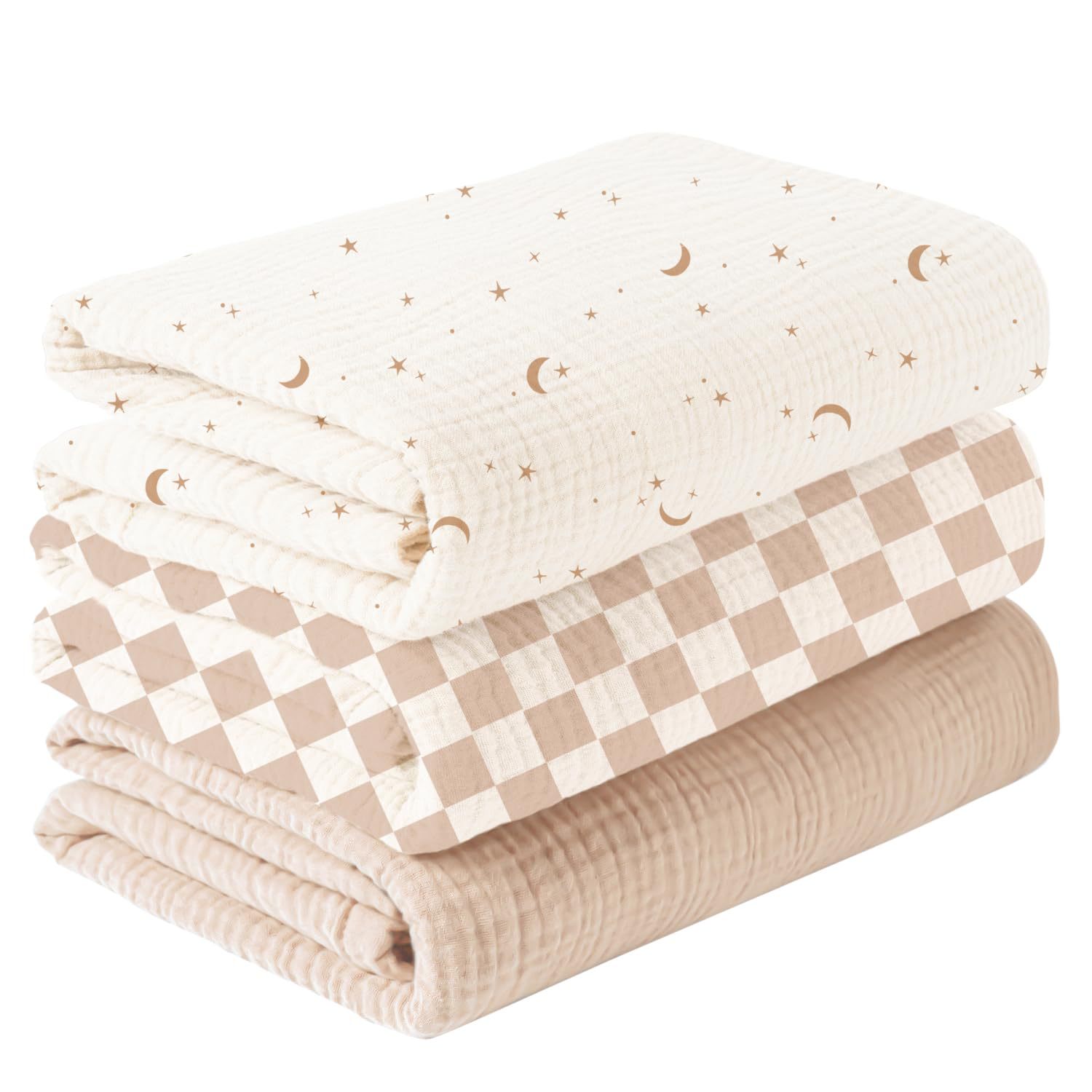 Cross-Border Hot-Selling Baby Blanket Gauze Cotton Newborn Swaddling Wrap Four-Season Bath Towel Wrap to Prevent Startling Baby