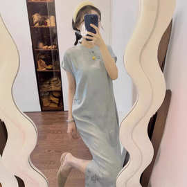 新中式改良超好看轻国风旗袍裙2025年夏季盘扣高端宽松绝美连衣裙