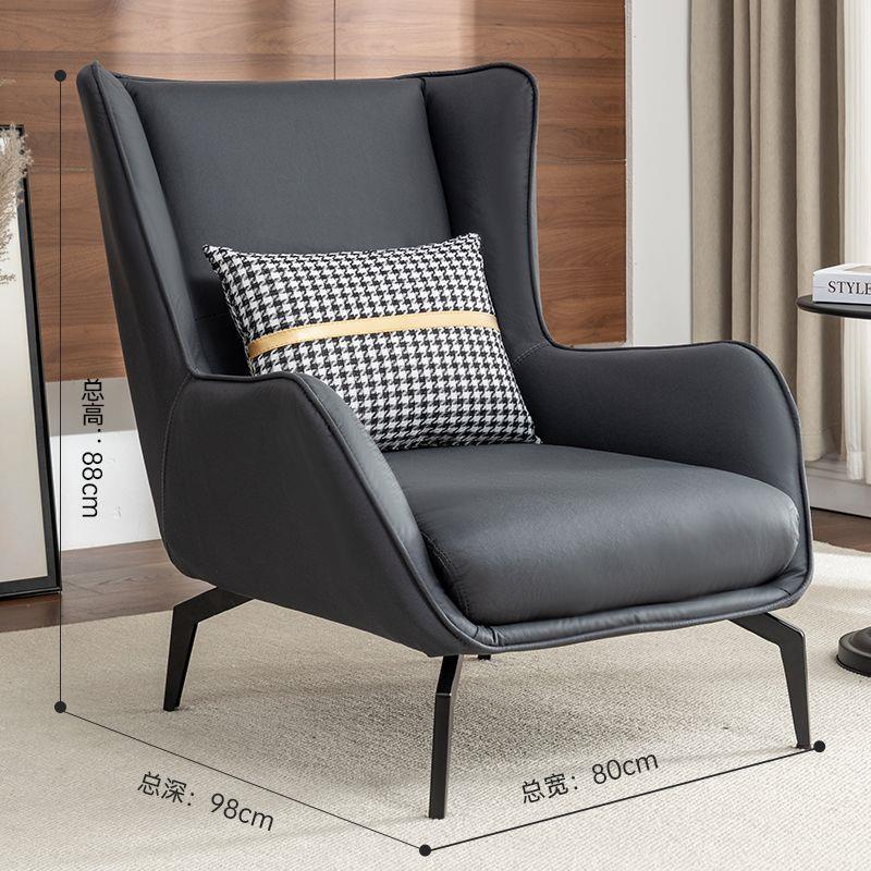 Dormitorio moderno de una sola silla simple sala de estar se puede acostar sofá individual de lujo ligero balcón perezoso diseñador de sofá doméstico