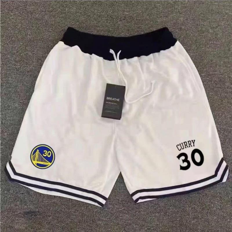 Summer New Style No. 24 Men's Shorts Curry No. 30 Warriors Team Shorts American-Style Quarter-Length Sports Training Shooting Shorts
