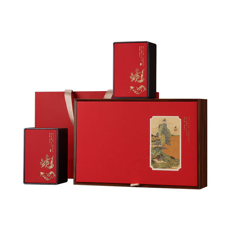 新しい茶包装箱空のギフトボックス Tieguanyin 半斤 Jinjunmei Longjing Tea ユニバーサルギフトボックス空箱|undefined