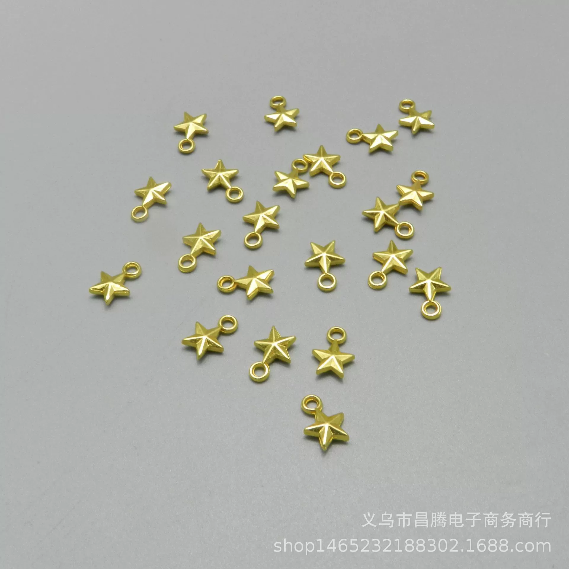 Сохраняющий цвет Золотая Звезда пятиконечная звезда аксессуары из сплава DIY ручной работы Ухо Ювелирные изделия серьги-гвоздики материал аксессуары