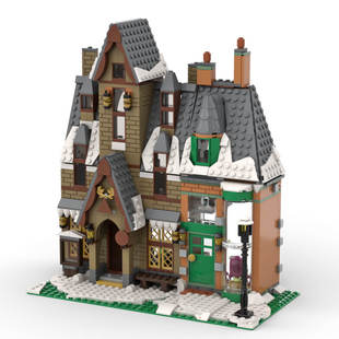 Cross-Border Moc-80404 Magic Village 877 Particle Number + Construction Toy Set Christmas Gift