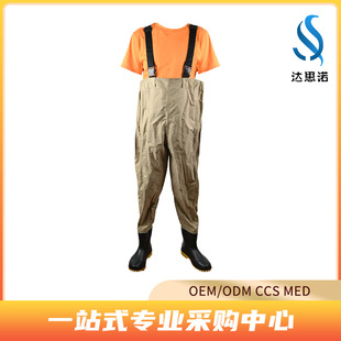 Wholesale half-body water pants 85 silk one-piece water pants waterproof fishing pants outdoor fishing pants water pants