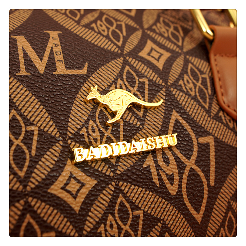This year's popular cross-border handbag for women is the 2024 new printed letter texture light luxury Boston handbag and single-shoulder bag undefined