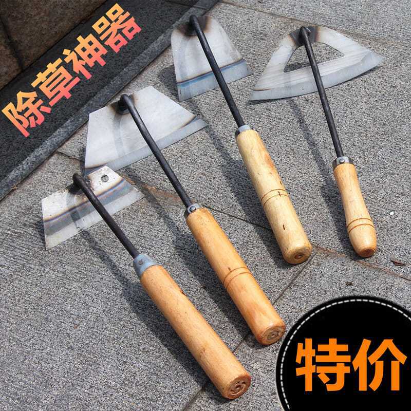 锄头除草全钢空心农具种菜家用开荒农用小巧挖土工具锄草昌震