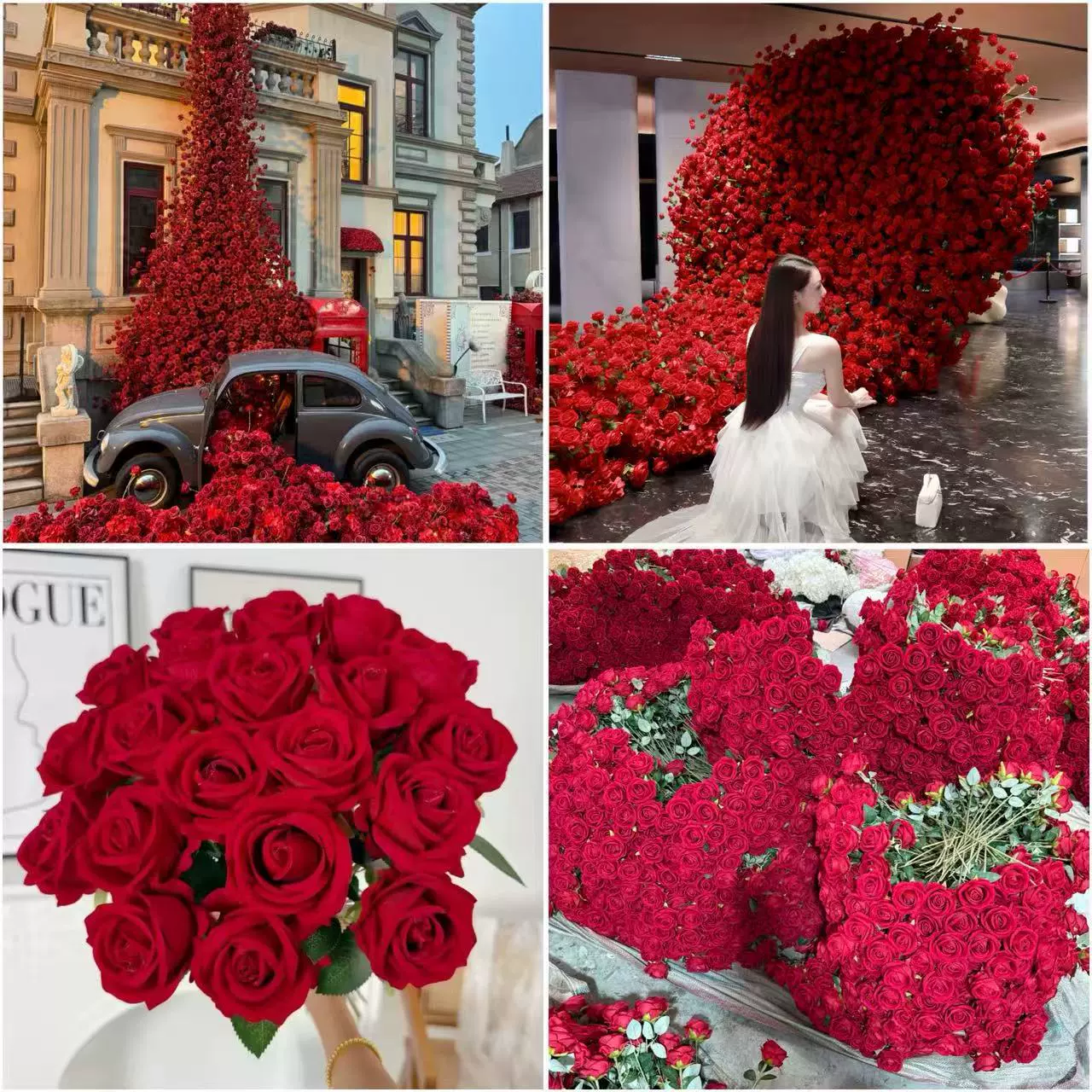 Искусственная роза из вельвета для витрин торговых центров, водопад из роз, уличных композиций, цветочных стен, флористических аранжировок, декора для дома.