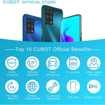 Смартфон CUBOT X30 8+128ГБ/8+256ГБ, 6.4" экран, опция памяти, поставка из Гонконга