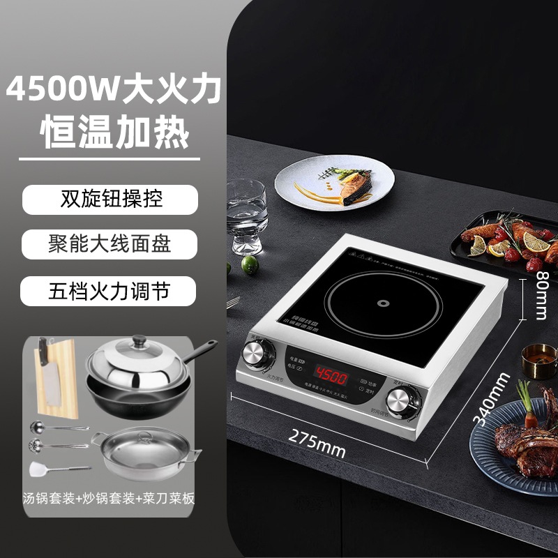 4500W 올스틸 플랫 더블 노브 상업용 패키지 5