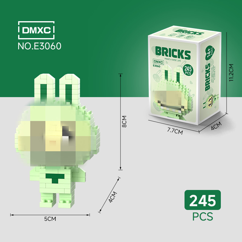 Modelo de Bloques de Construcción en Miniatura de Plástico DIY