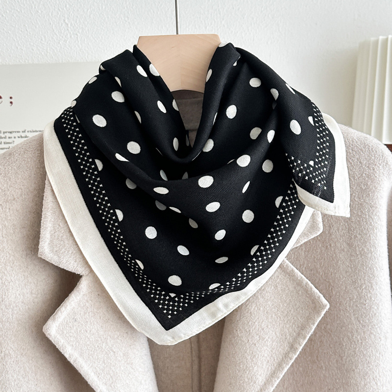 테두리 도트 - 블랙