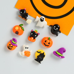 クロスボーダーハロウィンカボチャエルフ城樹脂キッチン冷蔵庫マグネット家の装飾写真メッセージボード磁気吸引