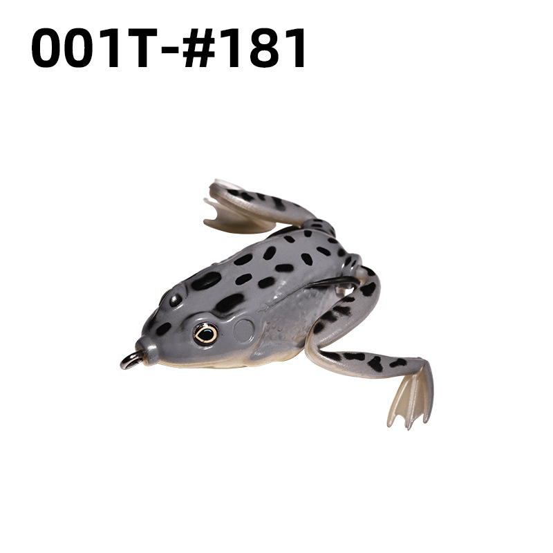 Lei Rana biónica Luya cebo suave Lei Rana cebo de imitación al por mayor tiro largo cebo negro Luya Lei Qiang Rana cebo falso lote