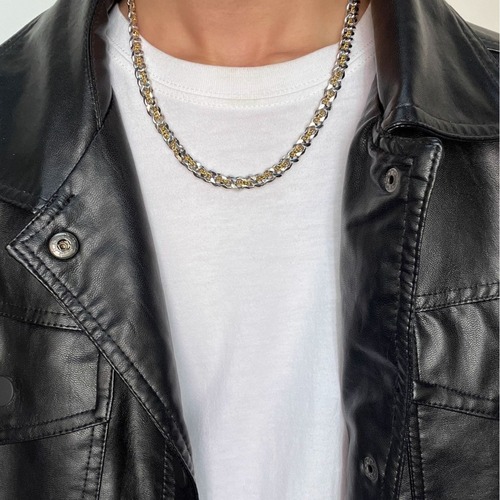 Titanium steel Cuba link necklace for men trendy choker chain lightweight luxury niche men's personalized collarbone chain high-end design sense accessory