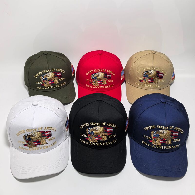 American 250Th Anniversary Embroidered Baseball Cap 1776-2026 Eagle Flag Style Unisex Outdoor Versatile Cap American 250Th Anniversary Embroidered Baseball Cap 1776-2026 Eagle Flag Style Unisex Outdoor Versatile Cap
