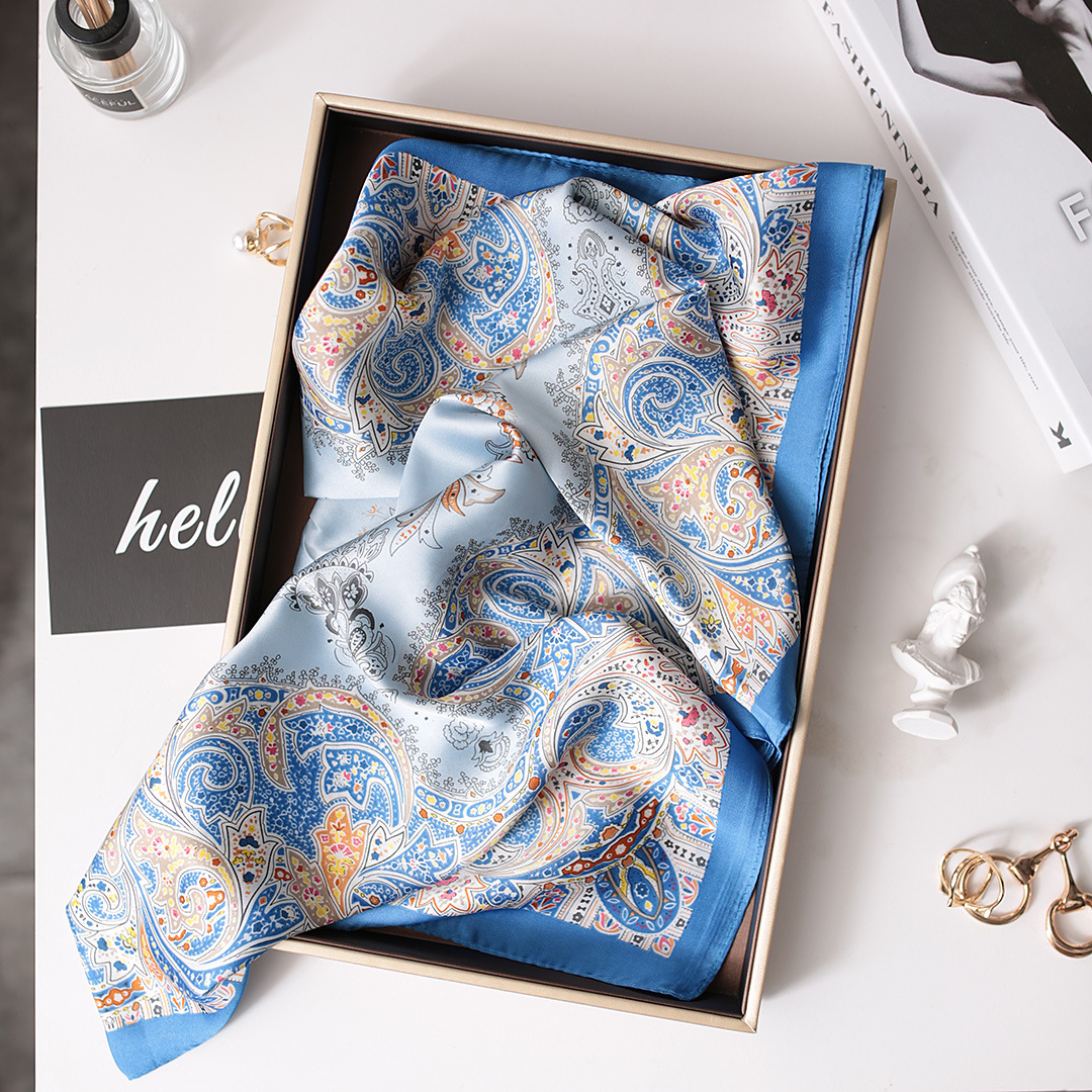 Diadema versátil coreana para mujer, seda nueva cuadrada pequeña de 70cm, estilo fino de primavera y otoño, combinado con moda decorativa_voghion.com