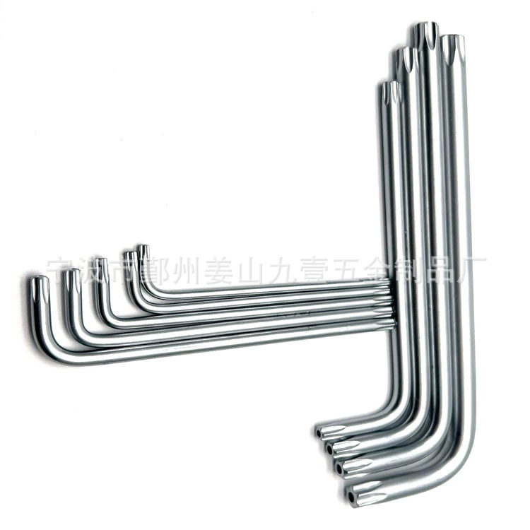 Один удлиненный внутренний гаечный ключ с шестью гаечными ключами CR-V Метрический шестигранный ключ Torx с защитой от несанкционированного доступа