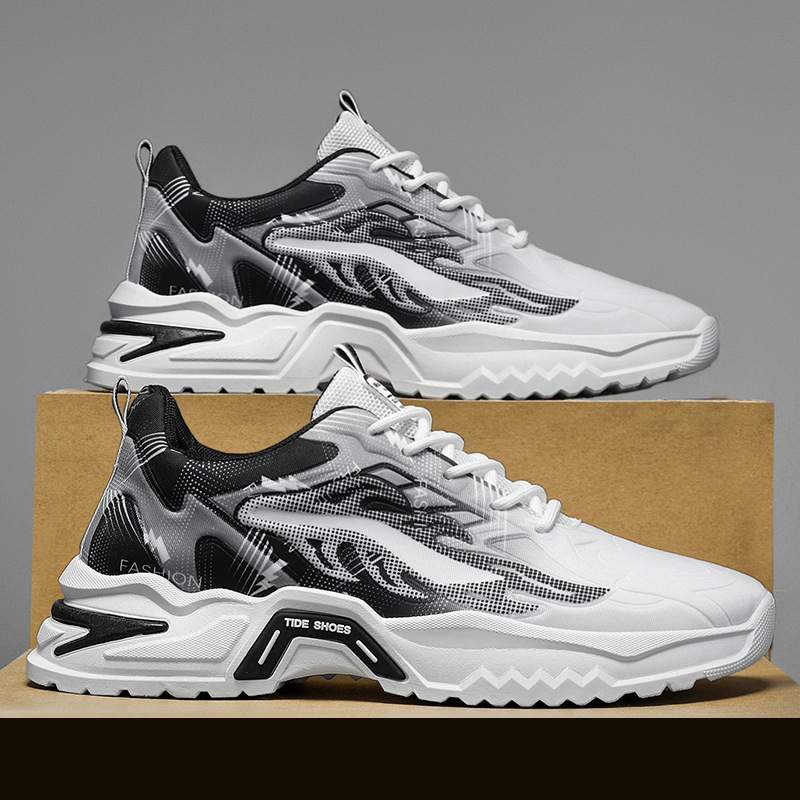 Zapatos de hombre 2026 primavera nueva juventud universal deportes ociosos running verano transpirable suela gruesa aumento de altura zapatos de papá