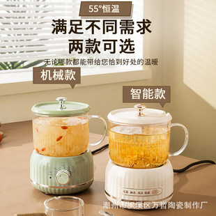 Flower teapot multi-functional tea health cup office small boiling water mini household glass breakfast cup