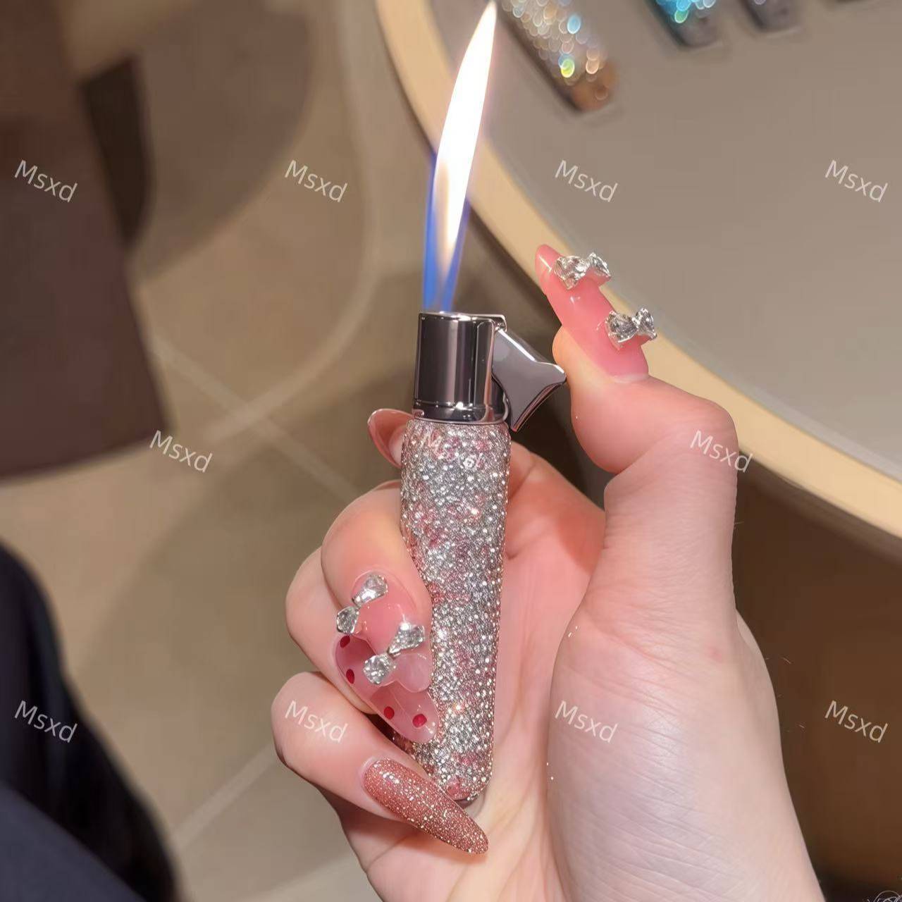 Toda la plataforma inventó fuego personalizado infláble encendedor de dama creativo amigo amigo para enviar regalos de novia control de precio 29.8 image 3