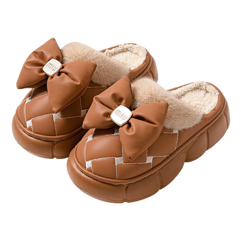 Invierno arco de fondo grueso zapatillas de algodón para mujeres se pueden usar para mantener el calor al por mayor antideslizante al por mayor transfronterizo calentamiento