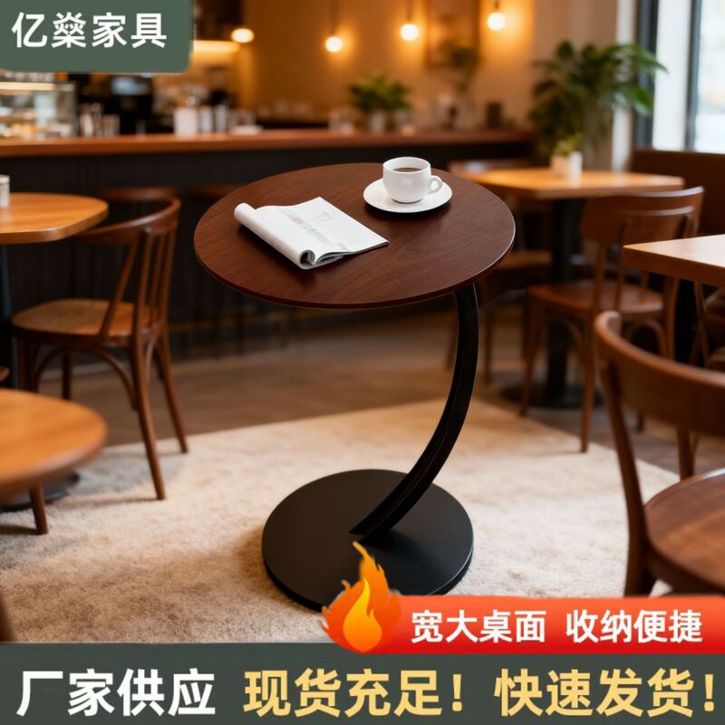 圆形小茶几客厅沙发边桌卧室床头柜床边桌网红小桌子可移动茶几有|undefined