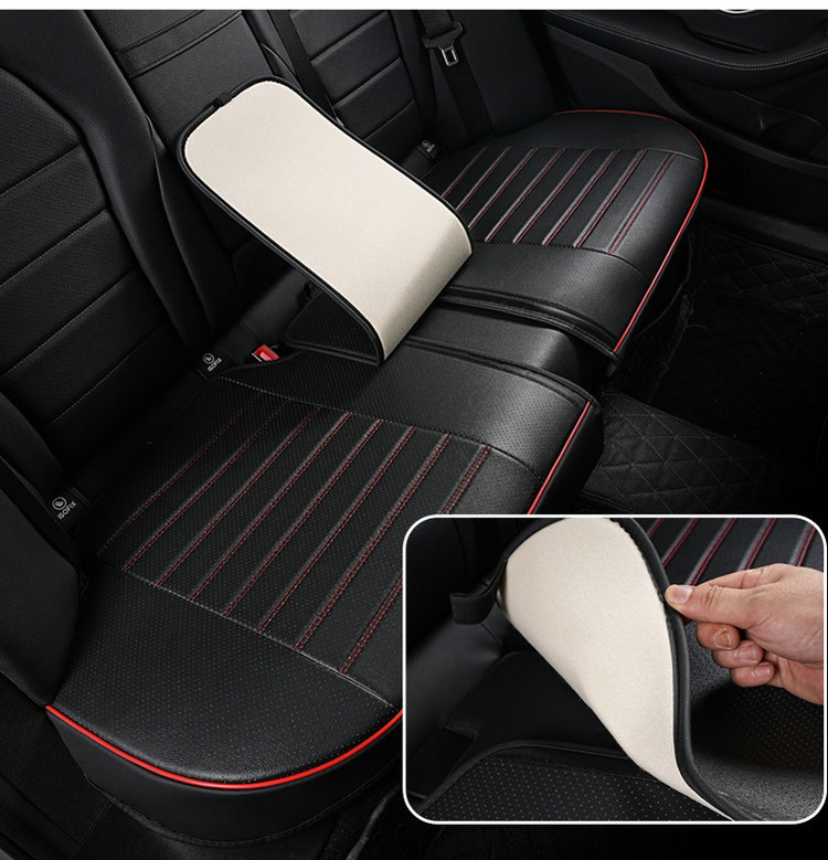 Daifa wholesale perforated full leather all-inclusive non-backrest monolithic car seat cushion four seasons universal rear seat cover seat cushion