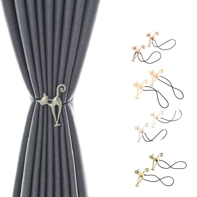 Трансграничный источник, современный простой легкий роскошный ремешок для штор с магнитной пряжкой в наличии, оптовая продажа, неперфорированная Пряжка для штор