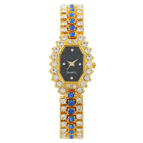 Foreign trade fashion diamond-set square rhombus women's watch women's watch bracelet watch quartz watch women's color diamond watch