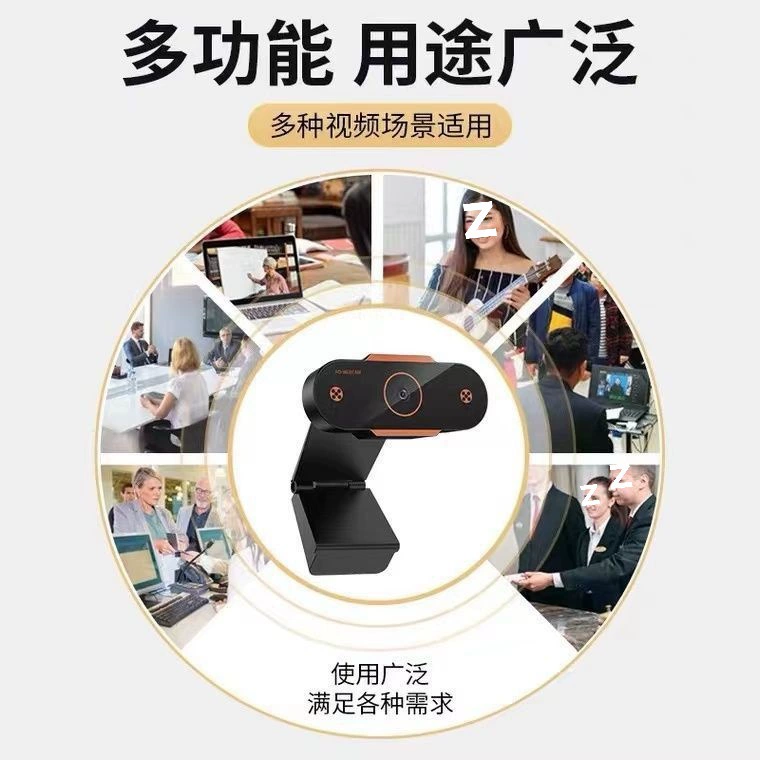 Videocamera, laptop, CCTV camera, microphone