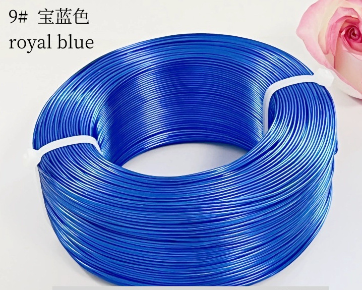 Material de bricolaje hecho a mano para estudiantes de primaria de 1-3mm, hilo de aluminio de color, alambre de aluminio, artesanía, alambre de metal, alambre de hierro blando