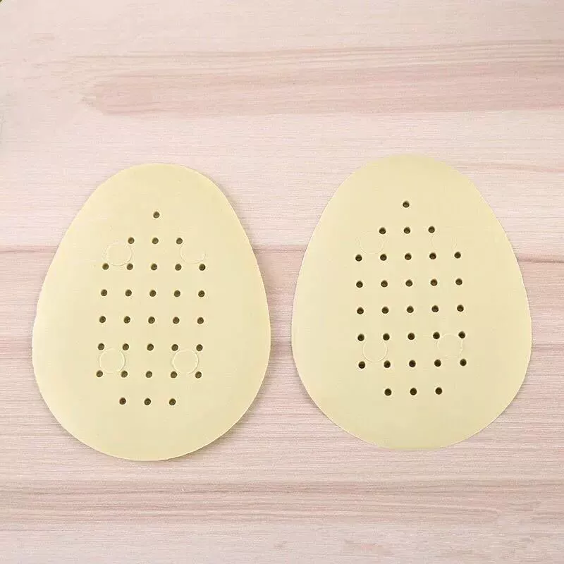 Утолщенная подушечка для передней части стопы, бежевая подушечка половинного размера, 4D высокоэластичная силиконовая латексная стелька для обуви на высоком каблуке, противоскользящая.