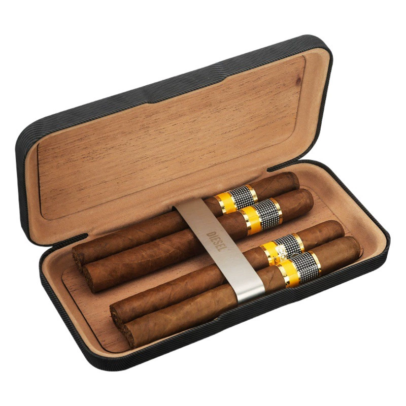 Humidor портативная коробка для увлажнения сигар Портативный Открытый путешествия портативный 5 упаковок хьюмидор подарок оптом