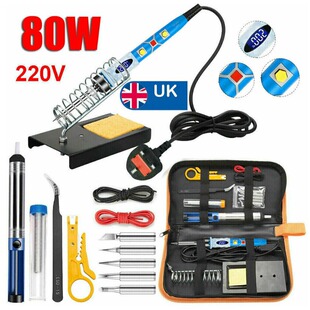 Factory wholesale cross-border constant temperature electric soldering iron suit adjustable temperature with switch electric welding pen repair welding kit