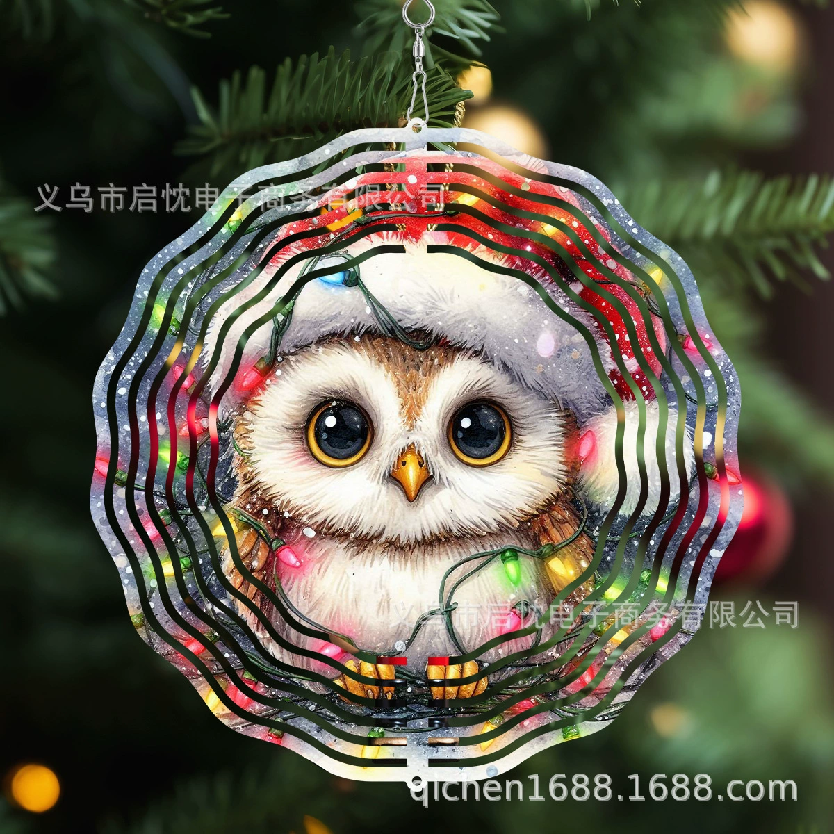 3D трехмерный цветной ветер мандала ветер поворот складной роторный колокольчик для трансграничной внешней торговли Amazon для оптовой торговли