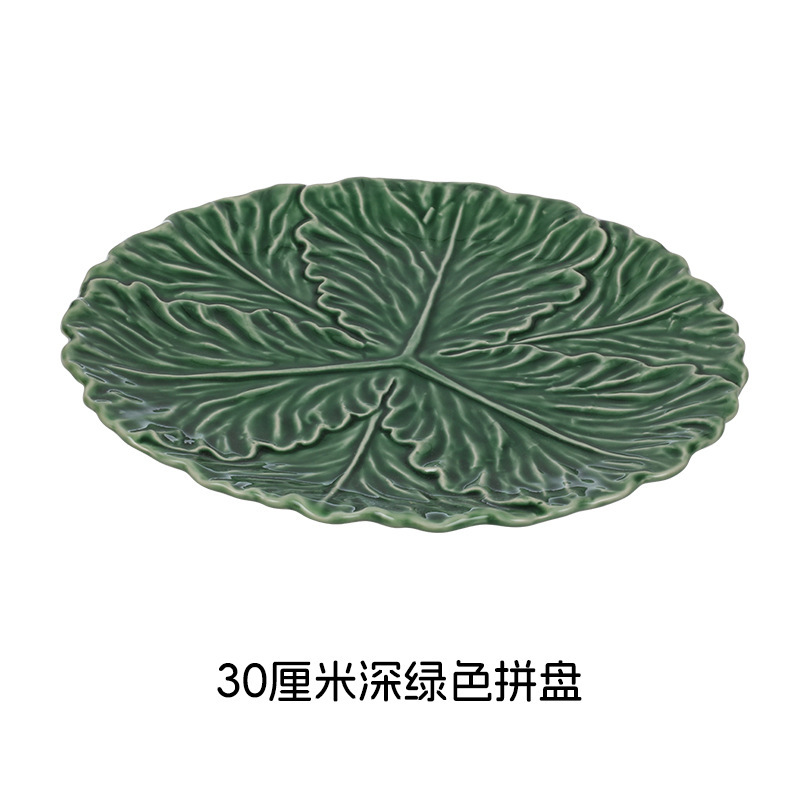 工場直送の色釉セラミック工芸品、牧歌的なスタイル、新鮮でキュートな子供用ボウル、皿、カップ、野菜セラミック食器セット|undefined