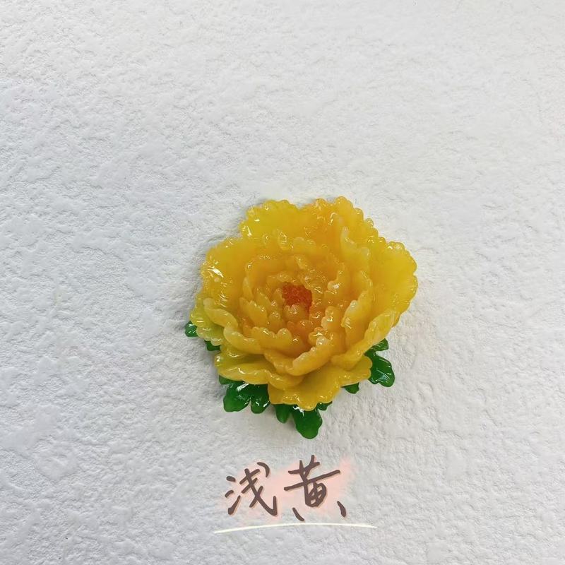 洛陽河南荷澤牡丹花冷蔵庫貼り文創観光記念品お土産玉樹脂立体洛陽|undefined