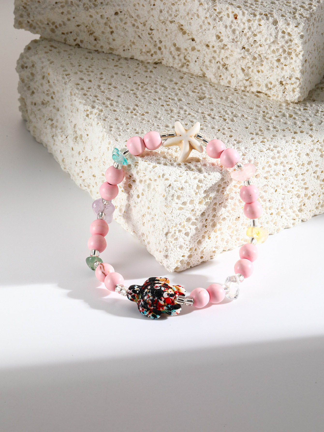 Beaded Chain Chain Type 1 Piece Quantity Vacation Starfish Turquoise Beaded Chain Beaded Bracelets Wholesale