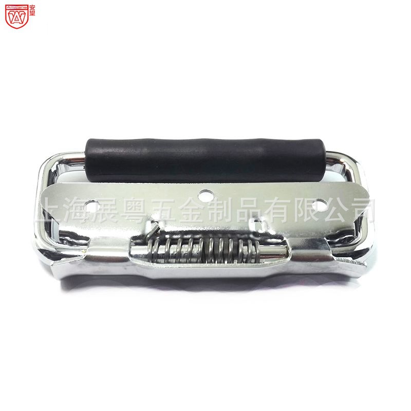 423 mango de resorte de un solo lado mango de caja de madera plegable mango de anillo de caja industrial