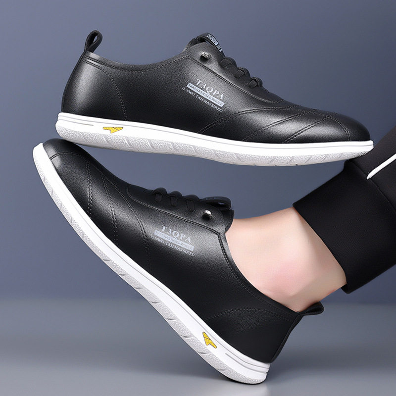 Giày lười nam da mềm đế mềm dạng slip-on phong cách retro, giày da nam thường ngày — Màu trắng 9173, Màu đen 9173, Màu đen cotton