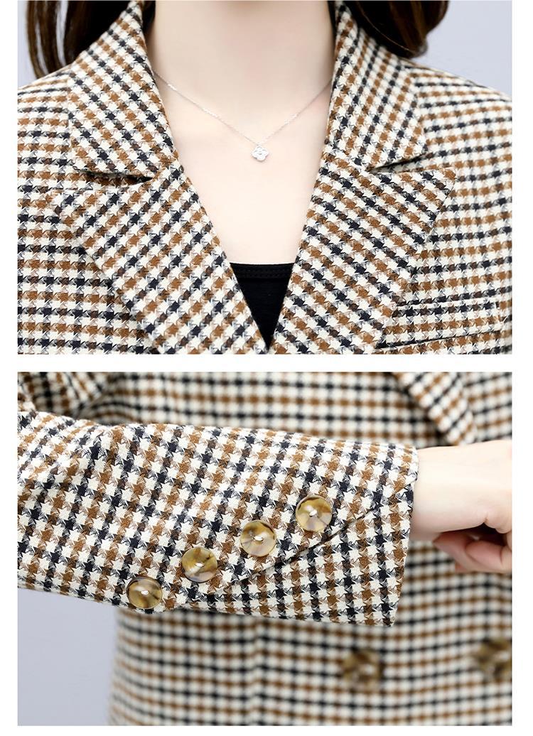 GraceChic Plaid Suit For Women Spring And Autumn 2023 New Korean Style Fashionable Age-Reducing Elegant Wide-Leg Pants Two-Piece_voghion.com