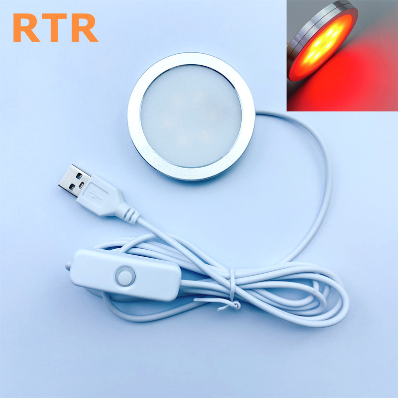 Cross-Border Hot-Selling Ultra-Thin 5V USB Led Night Light, Atmosphere Light, Desk Lamp, 3D Printing, 001 Lamp, Universal