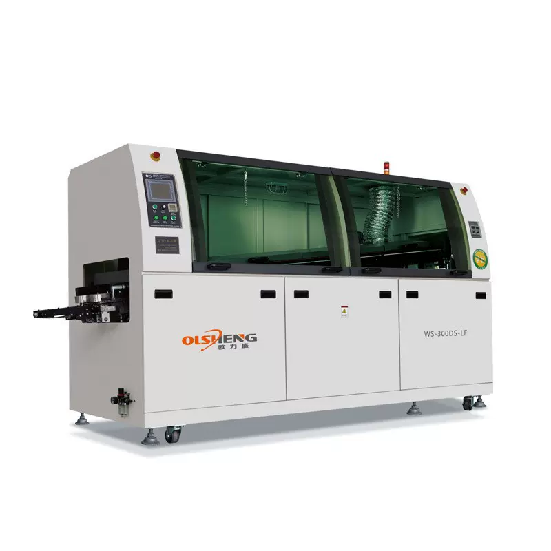 厂家直销欧力盛大型4波峰电脑无铅双波峰焊锡机PCB主板电源波峰焊